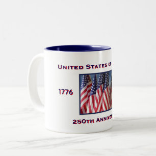 250. Jubiläum USA Patriotic Zweifarbige Tasse