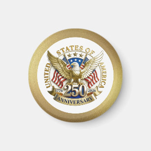 250. Jubiläum USA Patriotisch 1776–2026 Magnet