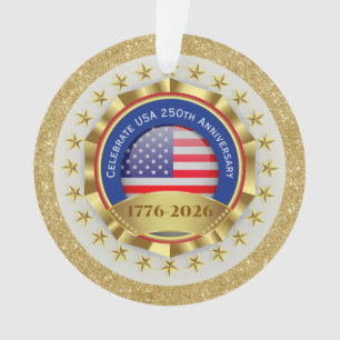 250. Jubiläum USA Patriotisch 1776–2026 Ornament