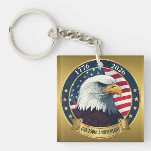 250. Jubiläum USA Patriotisch   1776–2026 Schlüsselanhänger