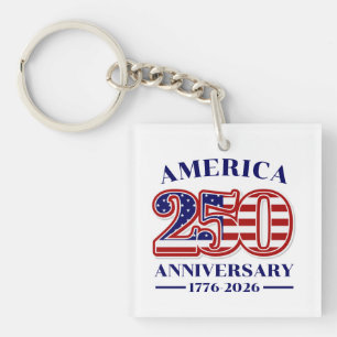 250. Jubiläum USA Patriotisch   1776–2026 Schlüsselanhänger