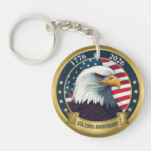 250. Jubiläum USA Patriotisch   1776–2026 Schlüsselanhänger