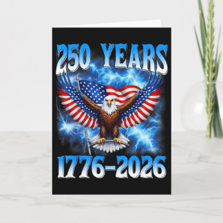 250. Jubiläum USA Patriotisch 250 Jahre 4. Juli Karte