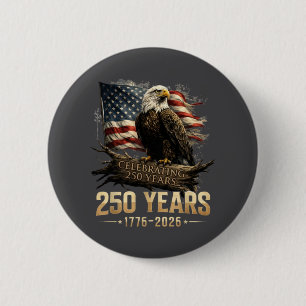 250. Jubiläum USA Patriotisch 250 Jahre Amerikanis Button