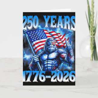 250. Jubiläum USA Patriotisch 250 Jahre Amerikanis Karte