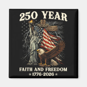 250. Jubiläum USA Patriotisch 250 Jahre Amerikanis Magnet