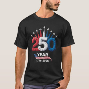 250. Jubiläum USA Patriotisch 250 Jahre T-Shirt