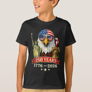 250. Jubiläum USA Patriotisch Amerikanische Jahre T-Shirt