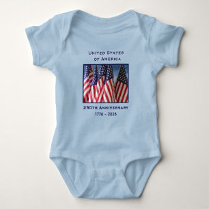 250. Jubiläum USA Patriotisch Baby Strampler