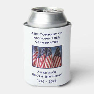 250. Jubiläum USA Patriotische amerikanische Flagg Dosenkühler