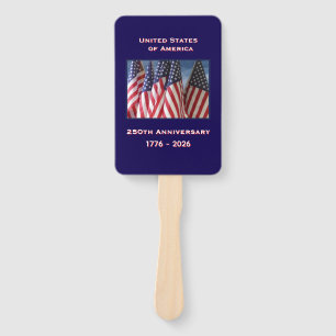 250. Jubiläum USA Patriotische amerikanische Flagg Fächer