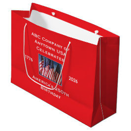 250. Jubiläum USA Patriotische Flaggen  Große Geschenktüte