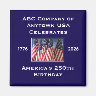 250. Jubiläum USA Patriotische Flaggen  Magnet