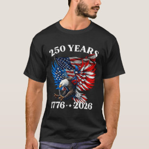 250. Jubiläum USA Patriotischer Adler 250. 4. T-Shirt