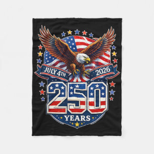 250. Jubiläum USA Patriotischer Adler 250 Jahre 4t Fleecedecke