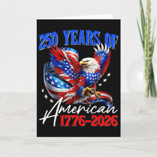 250. Jubiläum USA Patriotischer Adler 250 Jahre 4t Karte