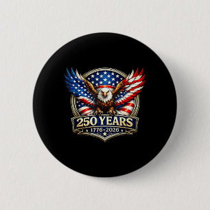 250. Jubiläum USA Patriotischer Adler 250 Jahre Button