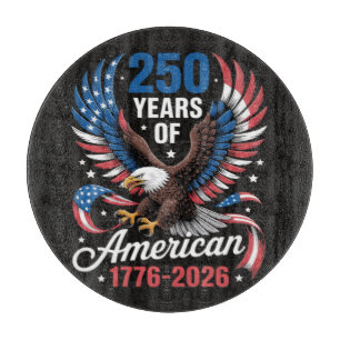 250. Jubiläum USA Patriotischer Adler 250 Jahre Schneidebrett