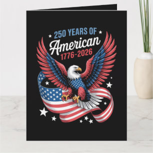 250. Jubiläum USA Patriotischer Adler Karte