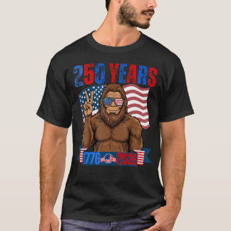 250. Jubiläum USA Patriotischer Bigfoot 250. 4. T-Shirt
