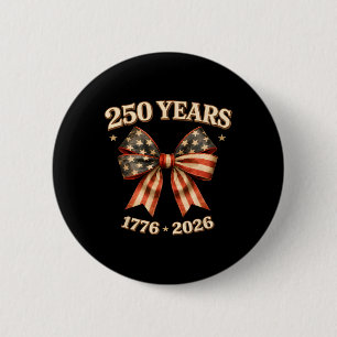 250. Jubiläum USA Patriotisches Rot Weiß Und Blau Button