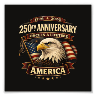 250. Jubiläum USA-Shirt 250. Amerika Fotodruck