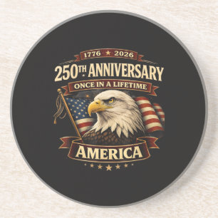 250. Jubiläum USA-Shirt 250. Amerika Getränkeuntersetzer