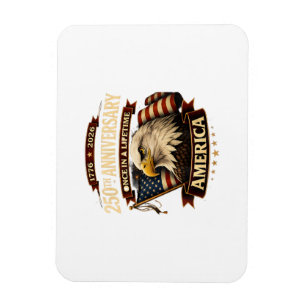 250. Jubiläum USA-Shirt 250. Amerika Magnet