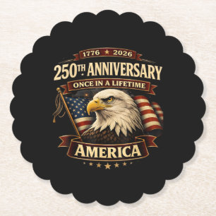 250. Jubiläum USA-Shirt 250. Amerika Untersetzer