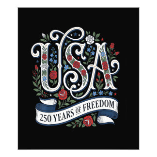 250. Jubiläum USA-Shirt Frauen Patriotisch 4. Fotodruck