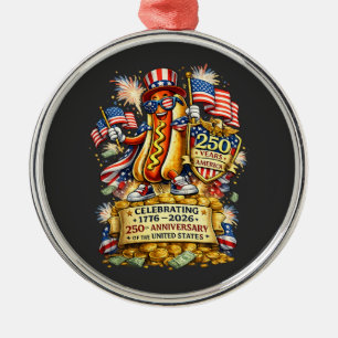 250. Jubiläum USA Unabhängigkeitsfeier Ornament Aus Metall