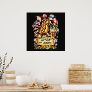 250. Jubiläum USA Unabhängigkeitsfeier Poster