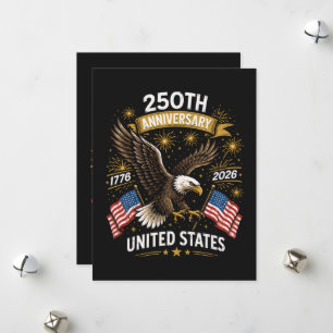 250. Jubiläum Weißkopfseeadler-Feier Feiertagskarte