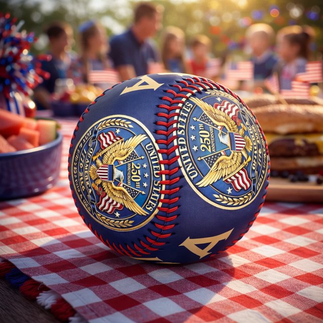 250. Jubiläums-Adler-&-Freiheits-Emblem Baseball (Von Creator hochgeladen)