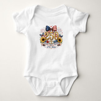 250. Jubiläums-Babyaanzug zum 4. Juli Baby Strampler