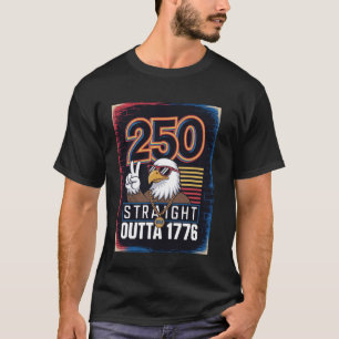 250. Jubiläums-Patriotisches 4. Juli T-Shirt USA 1