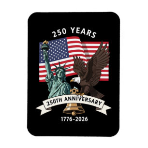 250. Jubiläums Statue of Liberty Adler Flagge Magnet