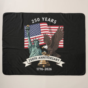 250. Jubiläums Statue of Liberty Adler Flagge Sherpadecke