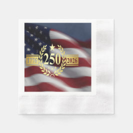 250. Jubiläums-US-Münztücher  1776‑2026 Serviette