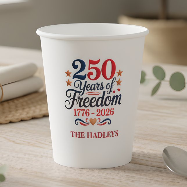 250. Jubiläumsfreiheitsparty Pappbecher (Von Creator hochgeladen)
