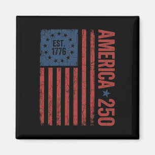 250 Jubiläumsjahre Amerika Vintage Historisch U Magnet