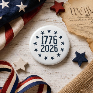 250. Jubiläumsstern 1776–2026 des Jahres der Freih Button