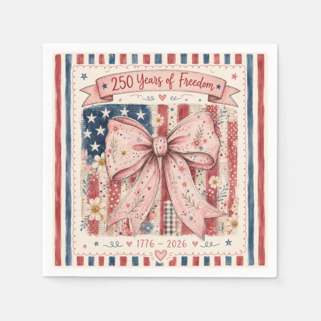 250. patriotische Party-Ausrüstung Papiertuch Serviette (Vorderseite)