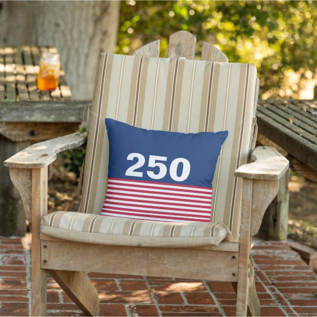 250 Red White and Blue USA Anniversary Kissen (Stuhl)