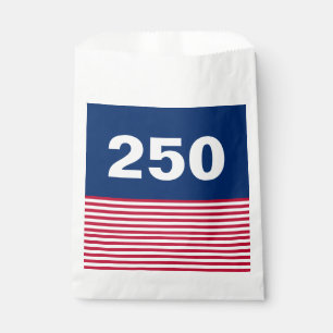 250 Rot Weiß Blau USA-Jubiläum Geschenktütchen
