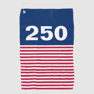 250 Rot Weiß Blau USA-Jubiläum Golfhandtuch