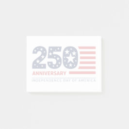 250. Unabhängigkeitstag Amerika 1776 2026 Post-it Klebezettel