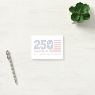 250. Unabhängigkeitstag Amerika 1776 2026 Post-it Klebezettel