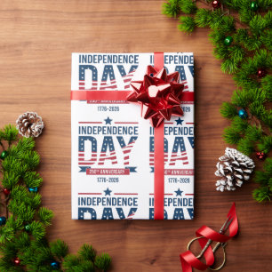 250. Unabhängigkeitstag-Jubiläum der Vereinigten S Geschenkpapier