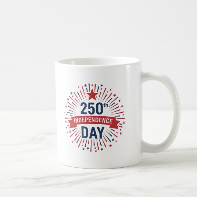 250. Unabhängigkeitstag Kaffeetasse (Rechts)